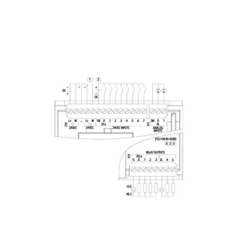 SIEMENS SIMATIC S7 1200 PLC CPU 1212C 6ES7212-1HE40-0XB0 para automação industrial