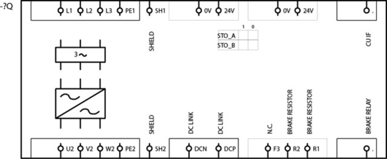 Outro número de fase de potência 6SL3210-1PE31-8UL0 Conversor de frequência 469.00 x 745.00 x 385.00