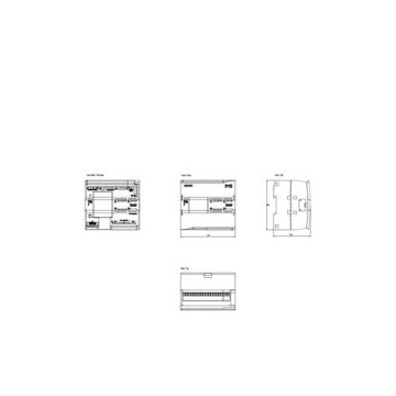 100% AC Drive SIMATIC S7 1200 CPU 1214C CPU compacta com AC DC Relay 6ES7214-1BG40-0XB0