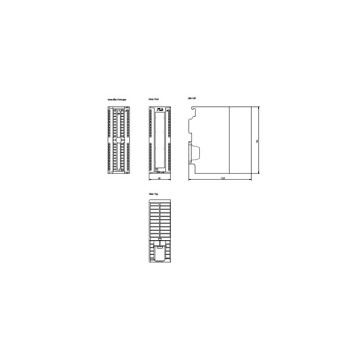 SIMATIC S7-300 PLC Analog Output SM 332 Isolado 8 AO U/I Siemens 6ES73325HF000AB0