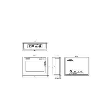 Original 6AV6648-0CC11-3AX0 SIMATIC HMI SMART 700 IE V3 SMART Painel de toque operação 7 &quot;ecrã TFT