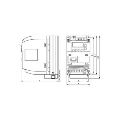 SIEMENS 6SL3210-5BB17-5UV1 SINAMICS V20 200-240V 1AC -10/ 10% 47-63Hz para alta potência