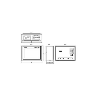 Rede Ethernet Original TP700 Comfort Outdoor Smart Panel 6AV2124-0GC13-0AX0 Toque