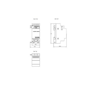 Siemens LOGO DM8 12 24R Módulo de expansão 6ED1055-1MB00-0BA2 Solução B2B versátil