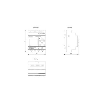 Siemens 8.3 230RCE módulo host 6ED10521FB080BA1 controlador programável PLC LOGO