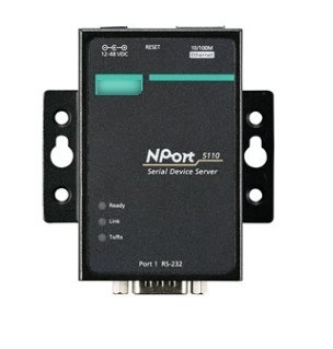 100% Original NPORT 5110 Port RS-232/422/485 Serial Port Device Networking Server para MOXA