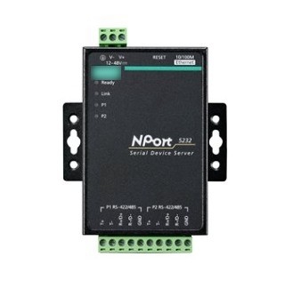 2 PORT 5230 Port RS-232/422/485 Serial Port Device Networking Server para MOXA