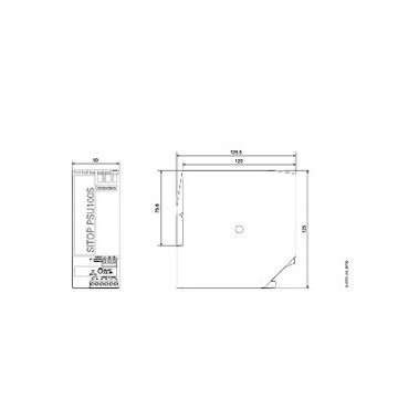 SITOP PSU100S 24V/5A Saída 120/230V AC Entrada 6EP1333-2BA20 para produtos industriais