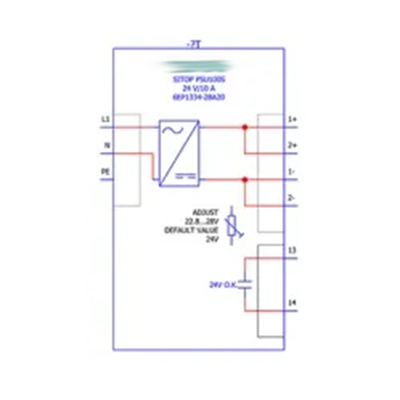 SITOP PSU100S 20A 6EP1336-2BA10 Ideal para tensão de saída de 24V em aplicações industriais