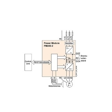 Módulo de energia PM240-2 80-480V 47-63Hz 0,55kW 100% Original para automação industrial