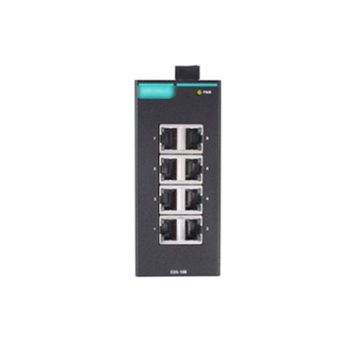 EDS-108 Interruptor Ethernet não gerenciado de 8 portas para montagem de guia de automação industrial MOXA