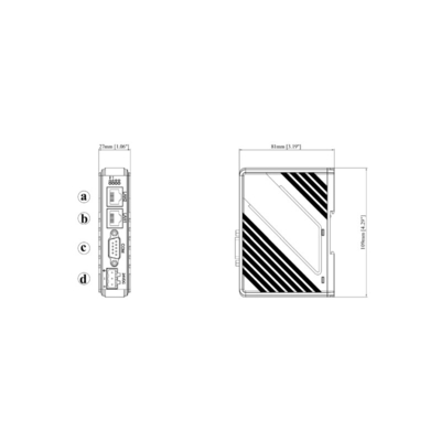 256MB Flash cMT-G01 Design fino e leve OPC UA MQTT MODBUS TCP/IP Gateway