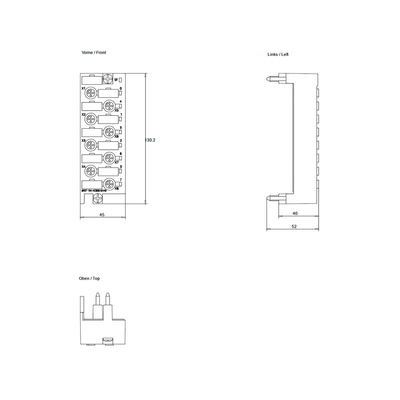 SIEMENS SIMATIC ET 200pro CM IO 8x M12 com SF LED Prazo de pagamento T/T 6ES71944CB000AA0