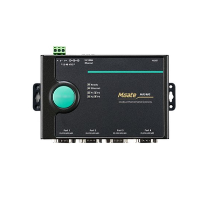 1 Porta Serial Padrão para Ethernet Modbus Gateway MGATE MB3180 para MOXA