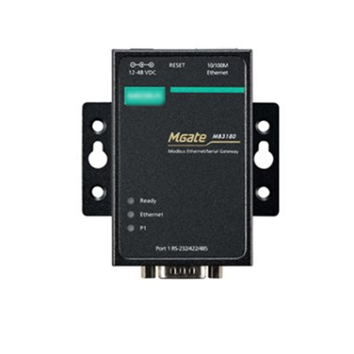 1 Porta Serial Padrão para Ethernet Modbus Gateway MGATE MB3180 para MOXA