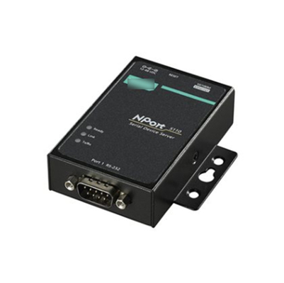 Suporte direto NPORT 5110 Port RS-232/422/485 Serial Port Device Networking Server para MOXA