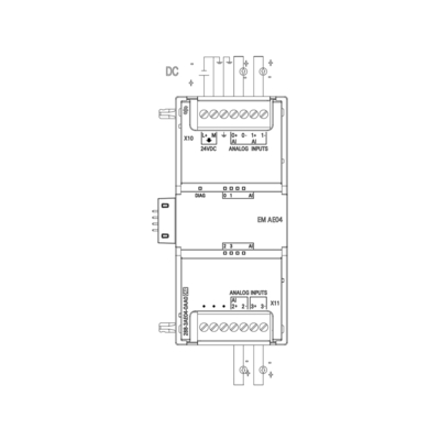 Original do bocado 6ES72883AE040AA0 100% da manutenção programada AI04 AI 4x12 do módulo do PLC de Siemens S7-200SMART