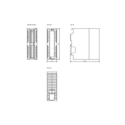 Siemens PLC S7-300 Módulo de expansão DI 32xDC 24V para aplicações da indústria de automação