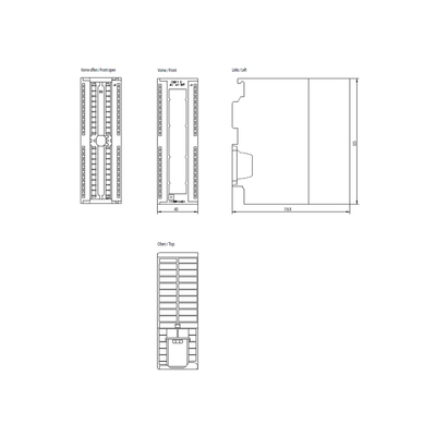 100% Modulo PLC original Siemens S7-300 Série AI 8x9/12/14 bit 100% 6ES73317KF020AB0