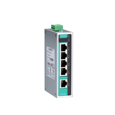 MOXA EDS-205A Comutador Ethernet não gerenciado de 5 portas para automação industrial de transporte marítimo