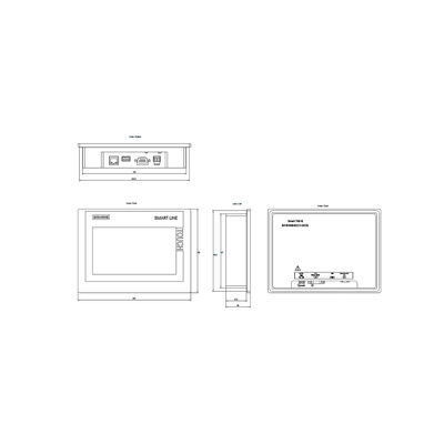 Automatização Industrial Siemens HMI 7 polegadas Simatic SMART 700 IE V3 Display 6AV66480CC113AX0