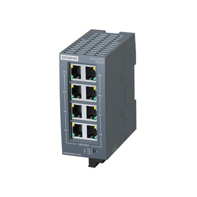6GK5008-0BA10-1AB2 Siemens SCALANCE XB008 Comutador Ethernet Industrial não gerenciado 100%