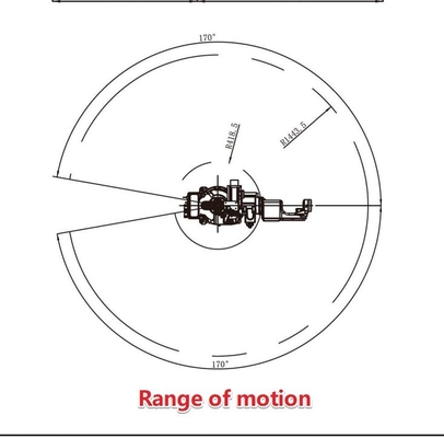 GBS6-C1400X Robô de Soldadura 1400MM Râmio de Movimento 0,05mm Repetitividade Precisão e Soldas