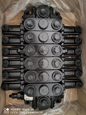 6 bobinas válvulas hidráulicas direcionais seccionais Fluxo nominal 80L/min 350bar 330*240*155 mm