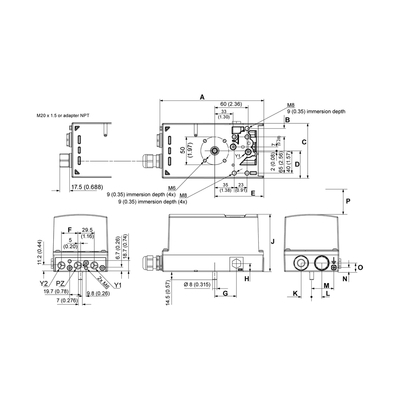 Posicionador de válvulas elétricas inteligente para a Siemens SIPART PS2 6DR5010-0NG00-0AA0