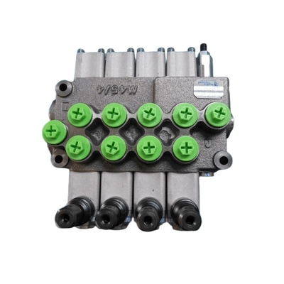 M45/6 Válvula de controlo hidráulica monobloco para hidráulica móvel Válvula direcional de 6 bobinas