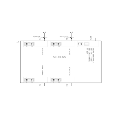 100% Unidade de controlo de painel PLC de ecrã táctil CNC OP012 HMI 6FC5203-0AF02-0AA2 para Siemens