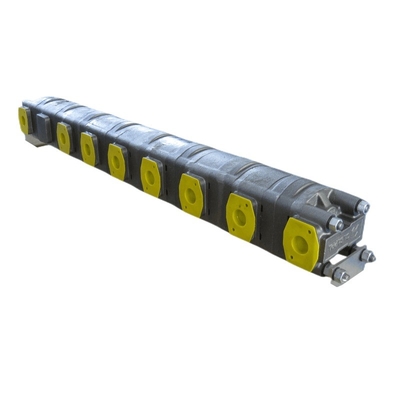 2 secções Motor de engrenagem rotativa Dividor de fluxo hidráulico HDD35.125 com 125cm3