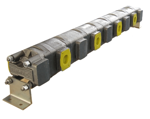 2 secções Motor de engrenagem rotativa Dividor de fluxo hidráulico HDD35.125 com 125cm3