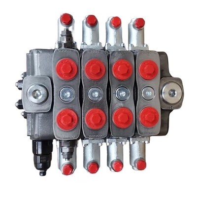 Válvula de controlo direccional 4 bobinas 150L/min 315bar Controle poli-hidráulico seccional