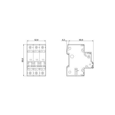 5SY7313-8CC Interruptor de circuito em miniatura 400V 15kA 3-pole D 13A SENTRON Para aplicações