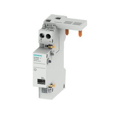 Bloco de interruptor de segurança contra incêndio AFDD 1-16A 230V para disjuntores Siemens 5SM6021-2