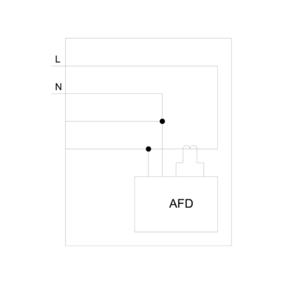 Bloco de interruptor de segurança contra incêndio AFDD 1-16A 230V para disjuntores Siemens 5SM6021-2