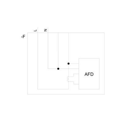 Bloco de interruptor de segurança contra incêndio AFDD 1-16A 230V para disjuntores Siemens 5SM6021-2