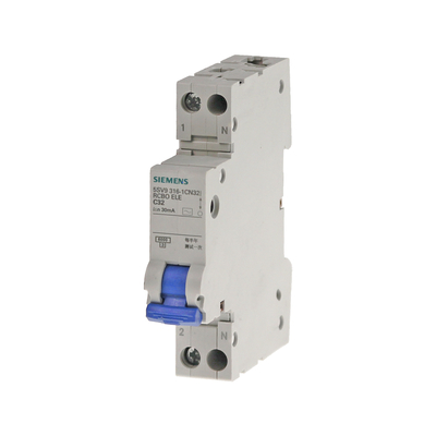 Interruptor de proteção de corrente residual compacto 1P N Tipo AC 30 mA 5SV9313-1CN25 para a Siemens