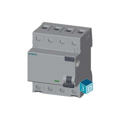 Siemens 5SV3646-6 Interface de comunicação do disjuntor de corrente de funcionamento residual
