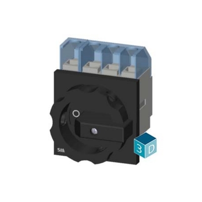 Siemens 3LD2203-1TL51 Interruptor de isolamento de tração rotativa fixa para isolamento duradouro