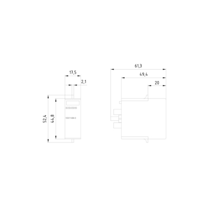 5SD74880CC PLUG M ou C/T2/II 350 V 40 kA N-PE Para interface de comunicação Siemens