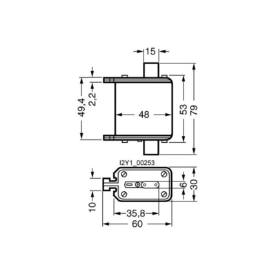 Distribuição de energia de baixa tensão Siemens 3NE8018-1 Tipo de fusível de faca de automação industrial
