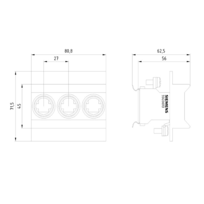 Sensor de pressão diferencial do ducto de ar da Siemens 1000 Pa DC 4V 20 mA QBM3120-10 S55720-S446