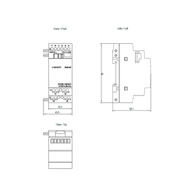 LOGO DM8 24R para o LOGO 8 PLC Expansion Module 6ED1055-1HB00-0BA2 100% original Siemens FOB