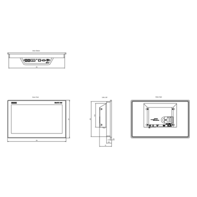 100% SIMATIC HMI MTP1500 testado Painel Inteligente Unificado de 15,6 &quot;Widescreen TFT color display