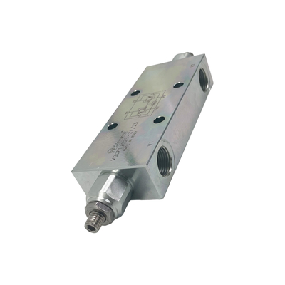Válvula de equilíbrio hidráulica para cilindros VBCF1202S com válvula central aberta 243*59*29mm