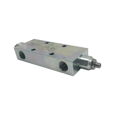 Válvula de equilíbrio hidráulica para cilindros VBCF1202S com válvula central aberta 243*59*29mm