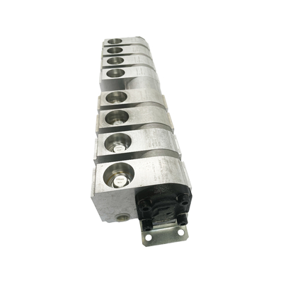 8 cilindros PLD10.2-GC/**VPE Divididor de fluxo hidráulico com dimensões de 520*180*150 mm