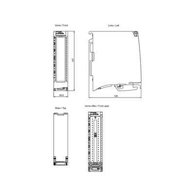 Siemens SIMATIC S7-1500 TM Contar 2x24V Contador Módulo 6ES7550-1AA01-0AB0 100% Testado